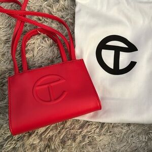Red Telfar mini bag